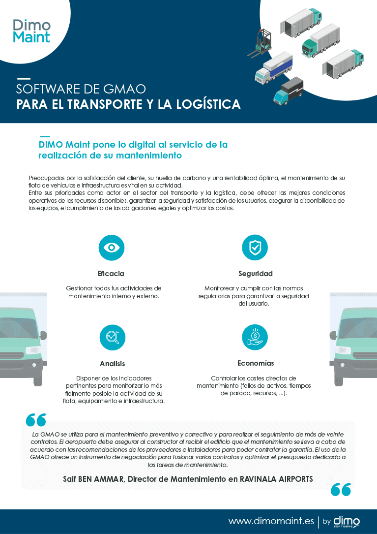 Fichas GMAO por sectores de actividad - Transporte y la logistica